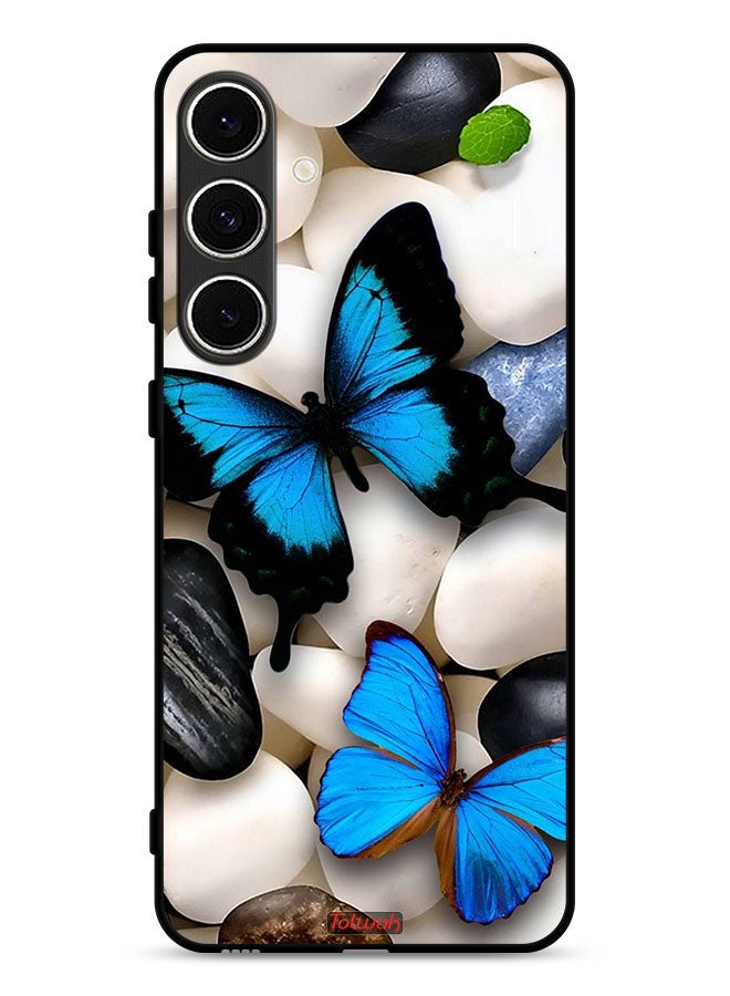 Tolwak Samsung Galaxy S24 FE 5G Protective Case Cover Butterflies On Stones - Image 1