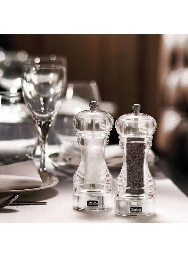 Trudeau Professional Adjustable Grind Acrylic Pepper Mill Clear 5.91 x 2.2 x 2.2 Inch 071348E - Image 3