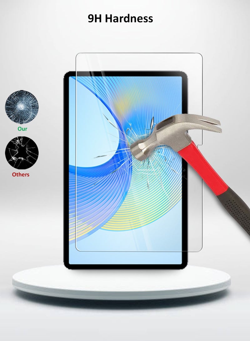 Techie واقي شاشة زجاجي مقوى عالي الدقة لجهاز Honor Pad X9 مقاس 11.5 بوصة 2023 - مضاد للانعكاس ومضاد للفقاعات وصلابة 9H 0.33 مم وحواف مستديرة وسهولة التركيب - Image 3