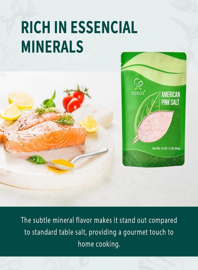 Soeos American Pink Salt, Fine Grain, 16oz (453g), Sea Salt, Curing Salt - Image 4