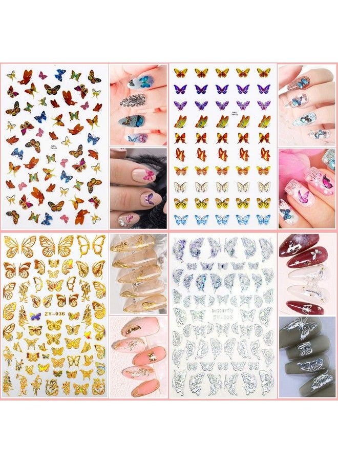 JOYJULY - Nail Art Design Tools 3D Nail Art Decorations Kit With Nail Art Brushes Dotting Tools Holographic Nail Art Stickers Nail Foil Tape Strips And Nails Art Rhinestones And Pickup Tweezers - Image 1