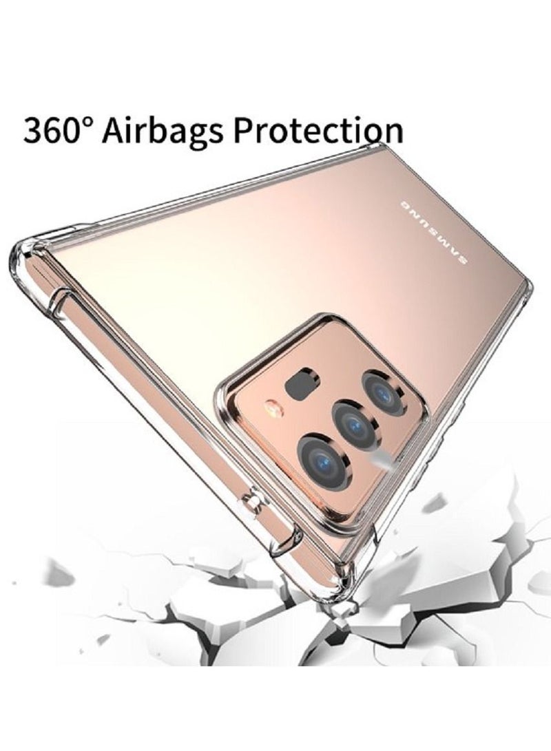 حافظة شفافة لجهاز سامسونج جالاكسي نوت 20 ألترا رفيعة مضادة للصدمات من TPU سيليكون جل مع حواف مرتفعة 6.9 بوصة - Image 4