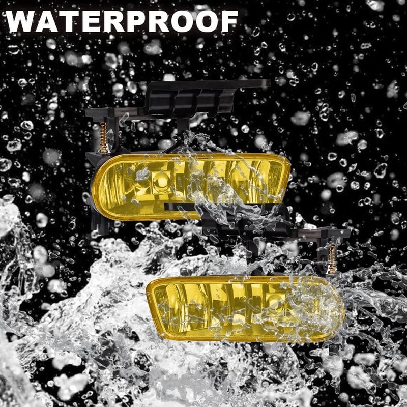 GPLUS G-PLUS Yellow Fog Lights Lamp for 1999-2002 Chevy Silverado 1500/2500 & 2000-2006 Tahoe/Suburban - Image 3