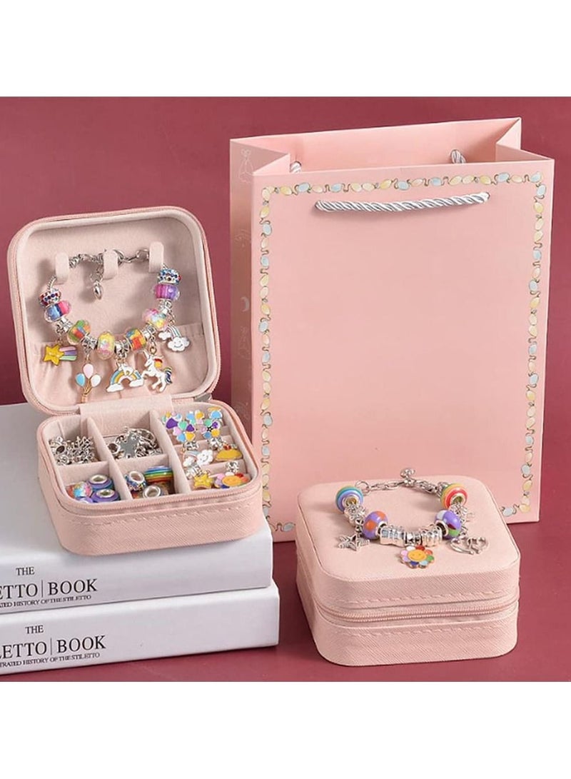 KASTWAVE Charm Bracelet Making Kit 66 Pcs Gift Boxed Jewelry Supplies Charms DIY Crafts Gifts Set - Image 2