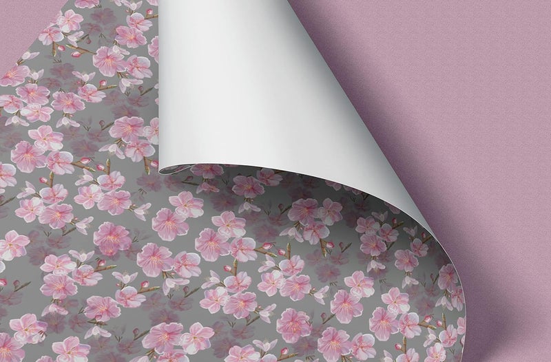 Dovetail Cherry Blossom Gift Wrapping Paper Sheet Pack of 10 - Image 4