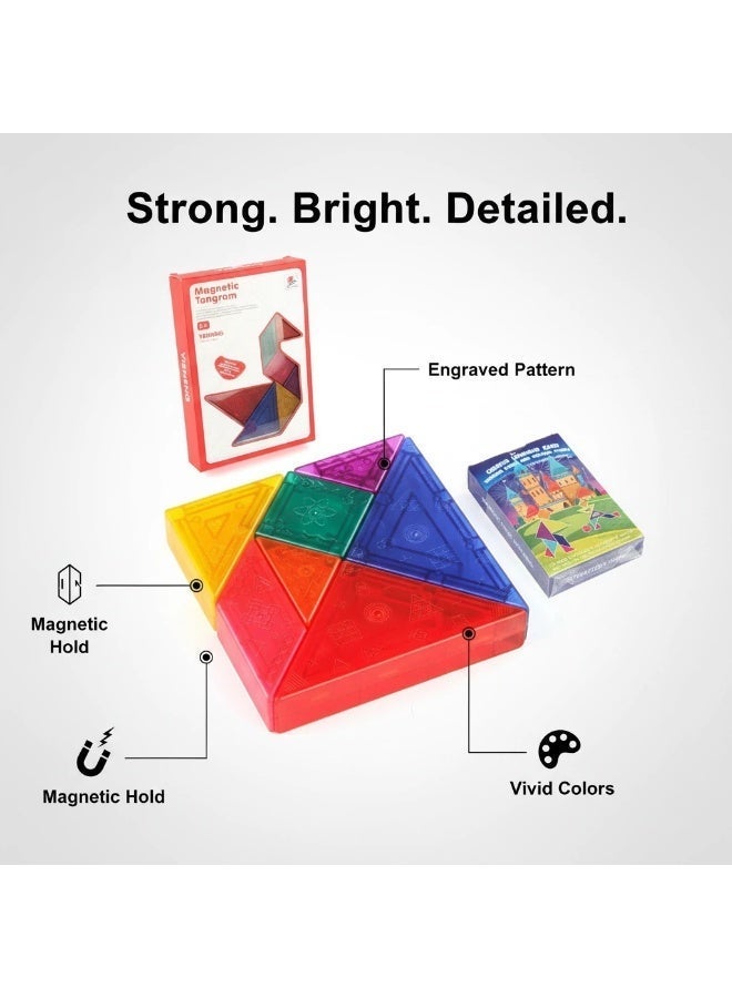 ألغاز مغناطيسية، لعبة تعليمية للأطفال، لعبة تعليمية للطفولة المبكرة، أحجية تشغل الدماغ، هدية للأطفال - Image 1