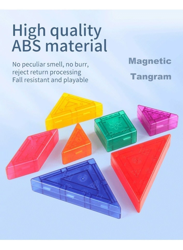 ألغاز مغناطيسية، لعبة تعليمية للأطفال، لعبة تعليمية للطفولة المبكرة، أحجية تشغل الدماغ، هدية للأطفال - Image 5