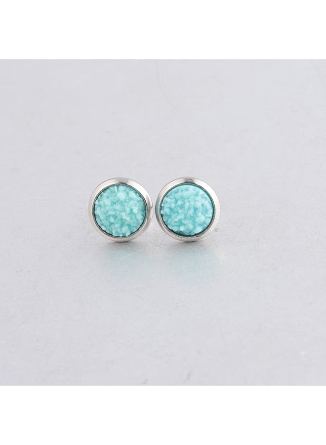 Spot 8mm Stainless Steel Earrings Personality Simple Baby's Star Children's Earrings
