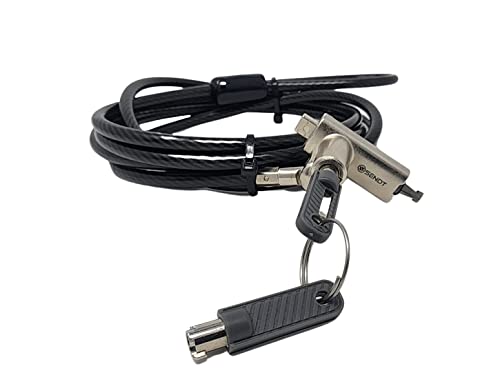 Sendt 3 in 1 Black Notebook/Laptop Lock for Kensington, Nano, and Wedge Security Slots - Image 3