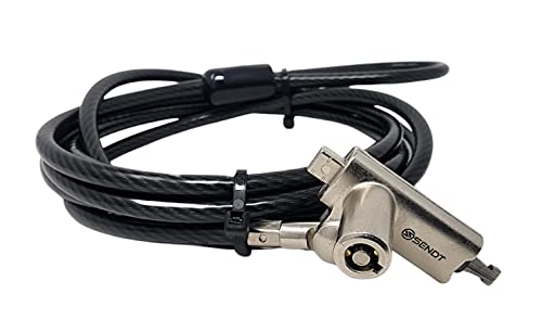 Sendt 3 in 1 Black Notebook/Laptop Lock for Kensington, Nano, and Wedge Security Slots - Image 1