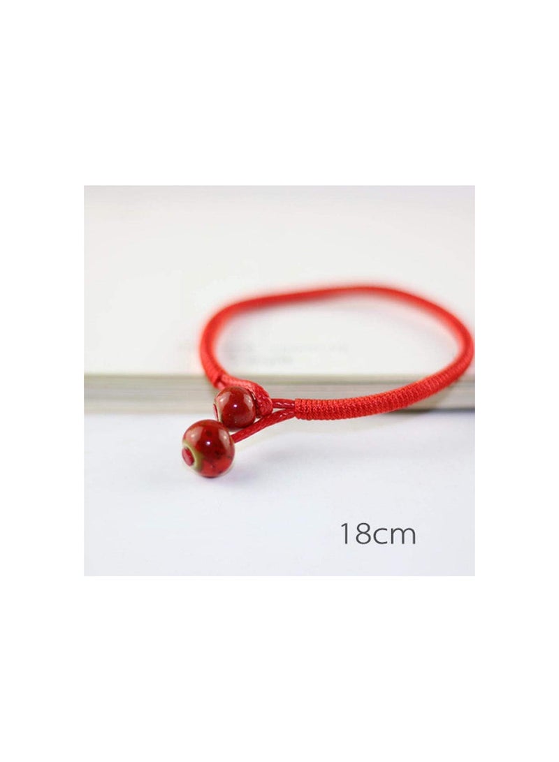 GGOOT Men Women Lucky Ceramic Bead Red String Bracelet Hand Braided Bangle New Released - Image 4