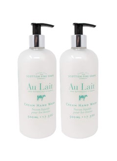 Scottish Fine Soaps Scottish Fine Soaps Au Lait Liquid Hand Wash Shea Butter 175 Ounces Pack of 2 