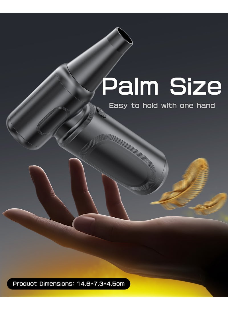 Kingone Electric Air Duster, 7500 mAh Brushless Motor Car Wash, 4 Levels of Air Flow Adjustment, 180000 RPM, Super Strong, USB-C Rechargeable, Strongest Blower, Overwhelming 70m/s Wind Speed - Image 5