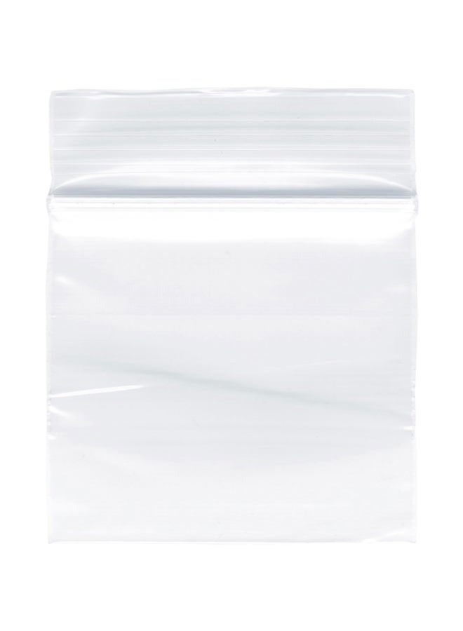 Plymor Zipper Reclosable Plastic Bags, 2 Mil, 2" x 2" (Pack of 100) - Image 1