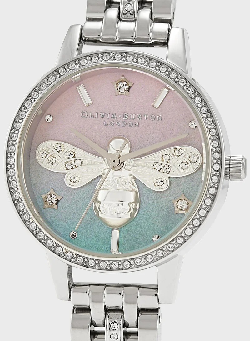 OLIVIA BURTON Sparkle Bee Steel Strap Analog Watch