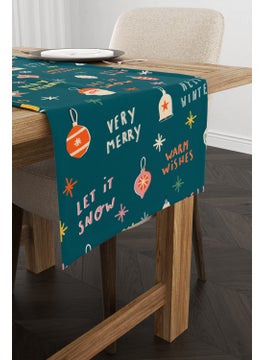 Cango Home Green New Year Themed Digital Printed Runner CGH213-RN  - Image 1