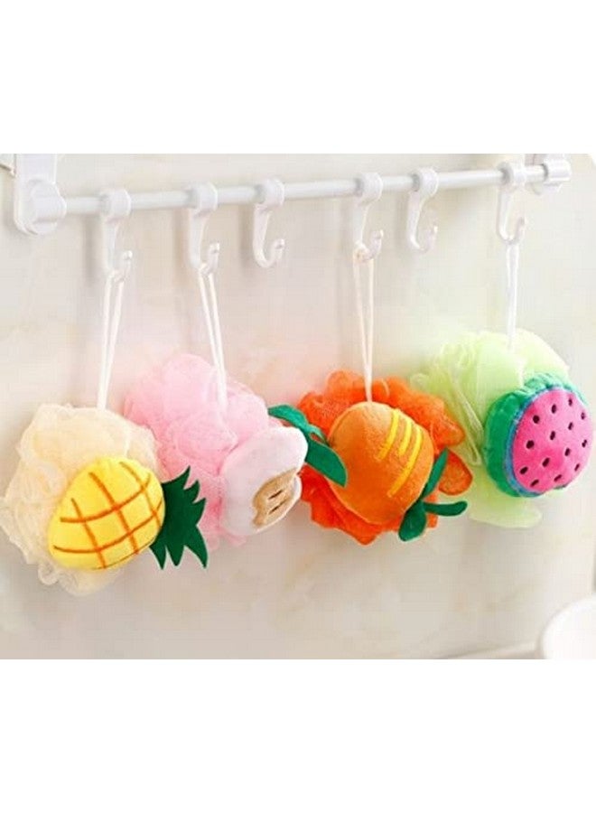 Trendegic Fruit design children baby cleaning body shower soft scrubber loofahs for women men and kids (multi pattern - 2 pcs) - Image 3