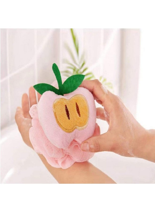 Trendegic Fruit design children baby cleaning body shower soft scrubber loofahs for women men and kids (multi pattern - 2 pcs) - Image 2