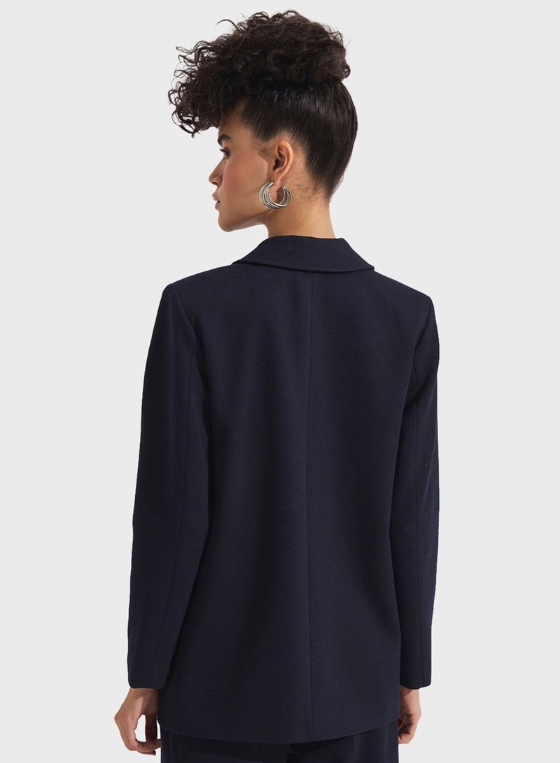 JUNE Pocket Detail Button Detail Jacket  - Image 2