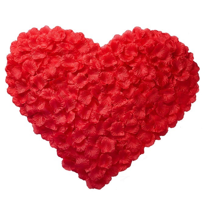 ARTIFICIAL SILK ROSE PETALS FOR ROMANTIC NIGHT WEDDING PARTY ANNIVERSARY FLOWER DECORATIONS RED 3000 PCS