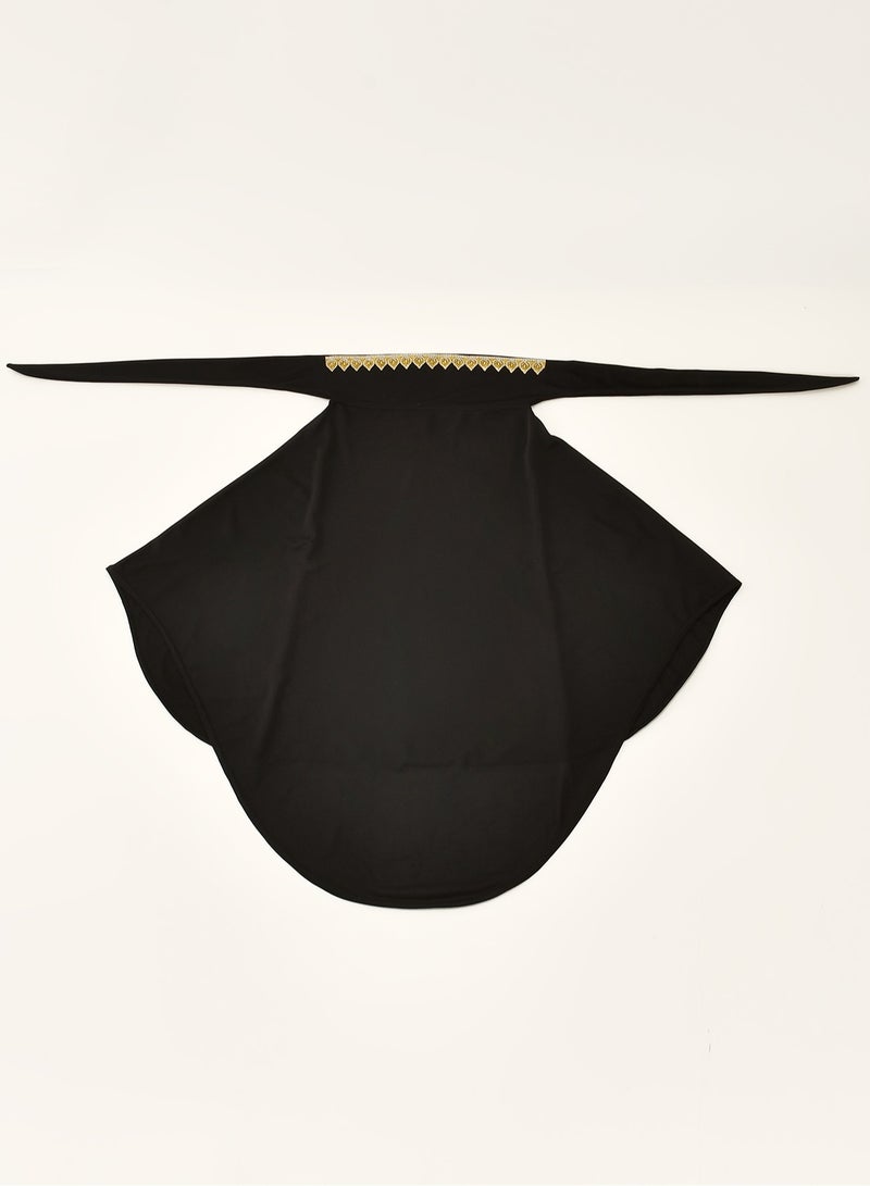 One Piece Head Cover Hijab with Veil with Chain Saudi Niqab In Breathable Scarf  - Image 5