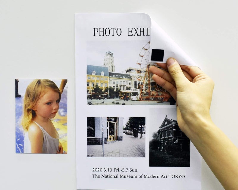 ART IFACT 25 Pieces of Magnets with Self Adhesive | Flexible Sticky Magnets | Magnetic Stickers Tapes Peel Sticky Magnet - 1 inch X 1 inch - Hold Upto 50 Grams (25 Pieces) - Image 2