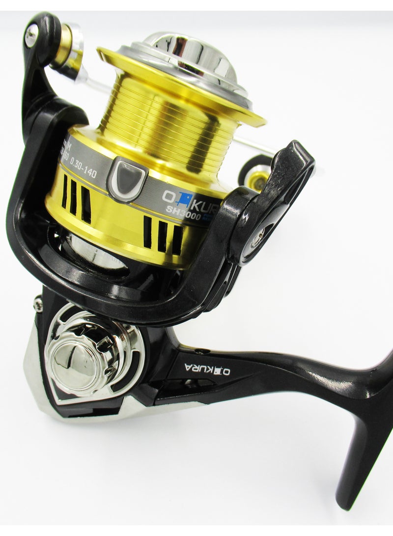 Oakura SH-6000 Spinning and Bait Casting Reel/ 9+1 BB/ 6.6:1 Ratio - Image 2
