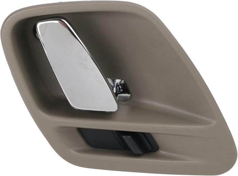TRQ Passenger Side Interior Door Handle Pebble Beige Housing with Chrome Lever Compatible with 1999-2004 Jeep Grand Cherokee - Image 3