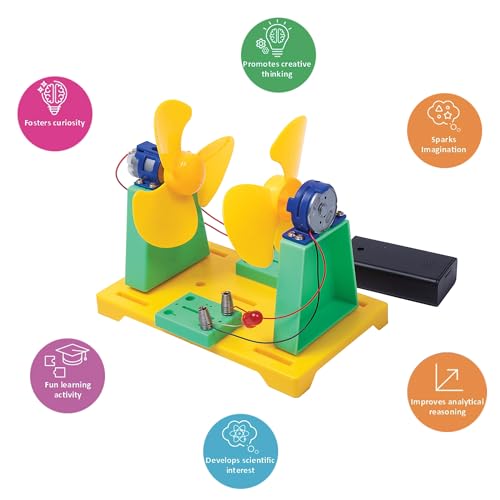 itsy-bitsy Itsy Bitsy DIY STEM Learning Kit Build Your Own Wind Turbine Power Generator | Engineering Project Kit | Science Experiment Kit for Kids 8-10-12-14 Years | Best Gift for Boys & Girls - Image 5