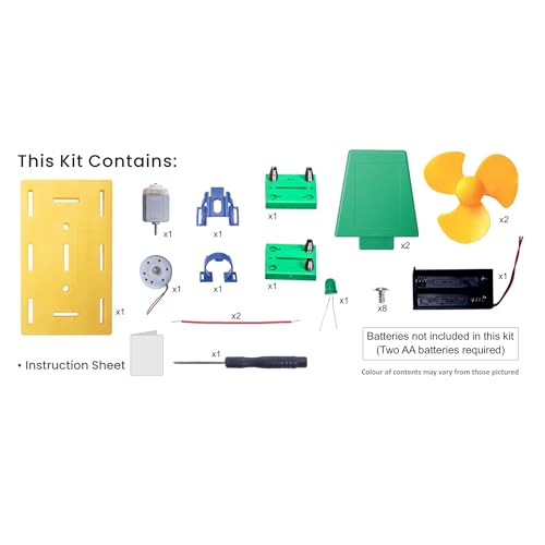 itsy-bitsy Itsy Bitsy DIY STEM Learning Kit Build Your Own Wind Turbine Power Generator | Engineering Project Kit | Science Experiment Kit for Kids 8-10-12-14 Years | Best Gift for Boys & Girls - Image 3