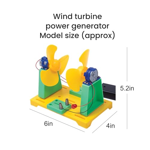 itsy-bitsy Itsy Bitsy DIY STEM Learning Kit Build Your Own Wind Turbine Power Generator | Engineering Project Kit | Science Experiment Kit for Kids 8-10-12-14 Years | Best Gift for Boys & Girls - Image 4