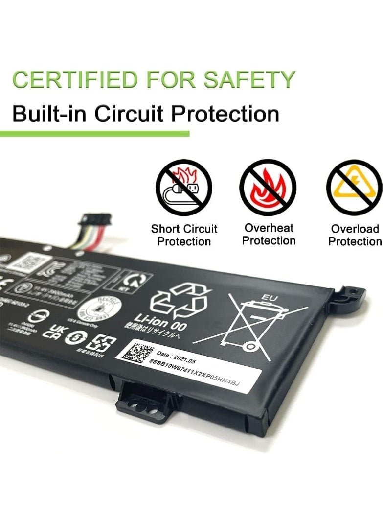 Terabyte 11.4V 45Wh L19L3PF3 L19M3PF7 L19D3PF4 Battery Compatible for Len ovo Idea pad Creator 5-15IMH05 Ideapad Gaming 3-15ARH05 Serie - Image 5