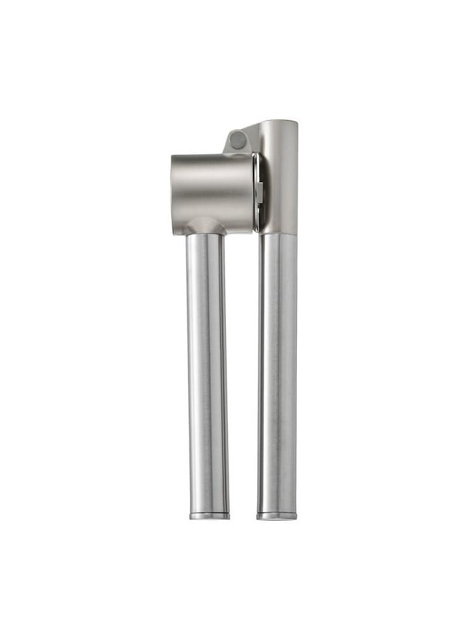 Garlic press, stainless steel
