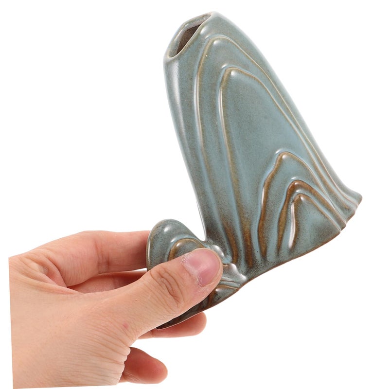 Mini Mountain Ceramic Figurine Zen Garden Home Fish Tank Decoration Handmade Ornament - Image 5