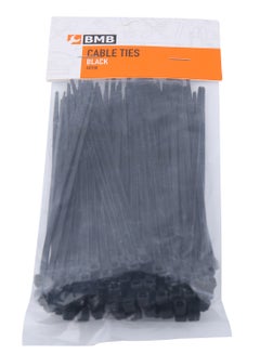 LAWAZIM Black Cable Tie 4mmx100mm - Pack of Nylon Zip Ties for Cable ...