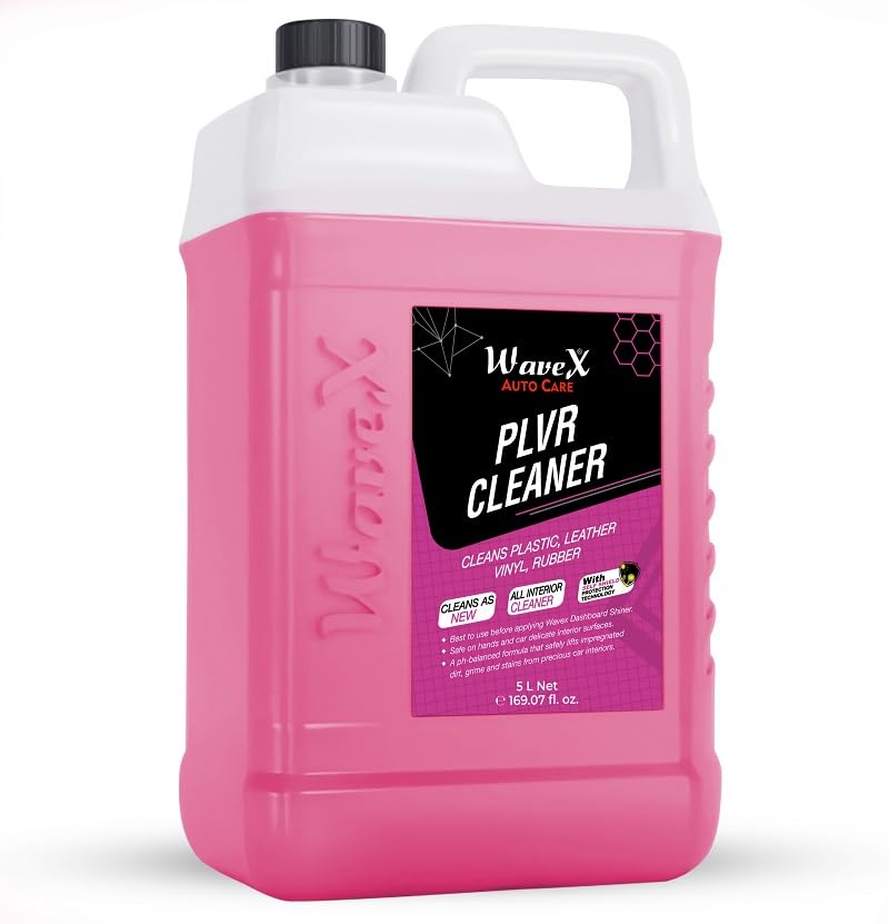 Wavex PLVR Car Interior Cleaner (5 L) | Car Interior Cleaner for Plastic, Leather, Vinyl & Rubber | Important Car Cleaning Accessories, Works well as a Car Dashboard Cleaner & Car Leather Seat Cleaner - Image 1