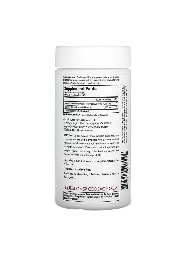 Codeage GrassFed Beef Cartilage Pasture Raised 180 Capsules - Image 2