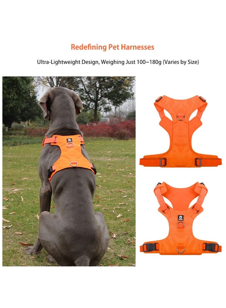 Generic Lightweight Dog Harness and Leash Set, Air type for Medium to Large Dogs,Breathable, 1.5m Reflective Nylon Leash with Soft Handle  - Image 3