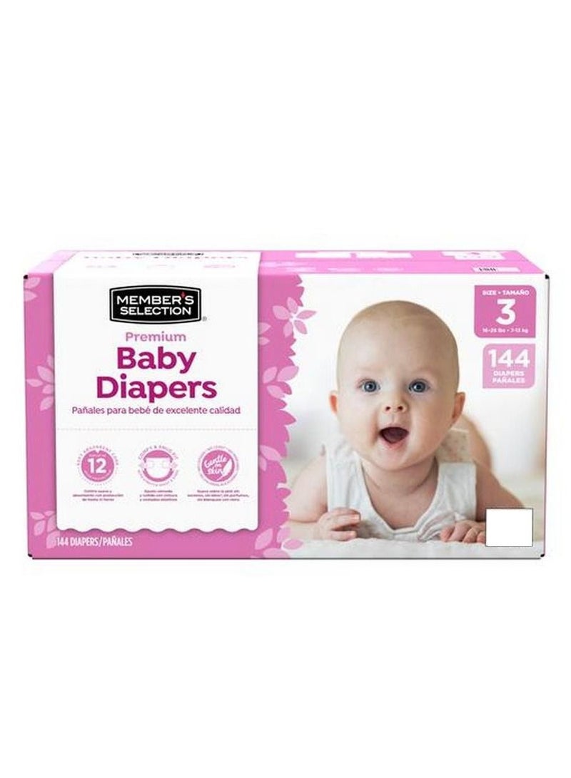 MEMBER'S SELECTION Premium Baby Diapers Size 3/144 Units - Image 1
