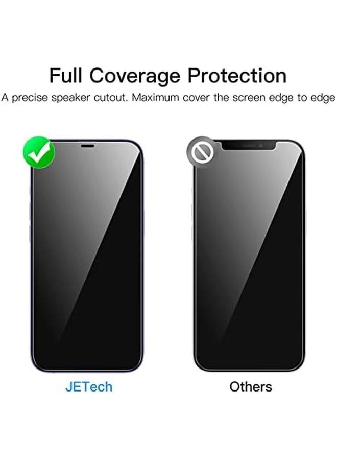 جي تيك واقي شاشة بتغطية كاملة للخصوصية لهاتف آيفون 12 برو ماكس مقاس 6.7 بوصة، طبقة زجاجية مقواة مضادة للتجسس من الحافة إلى الحافة، حافظة صديقة للبيئة، عبوتان - Image 3