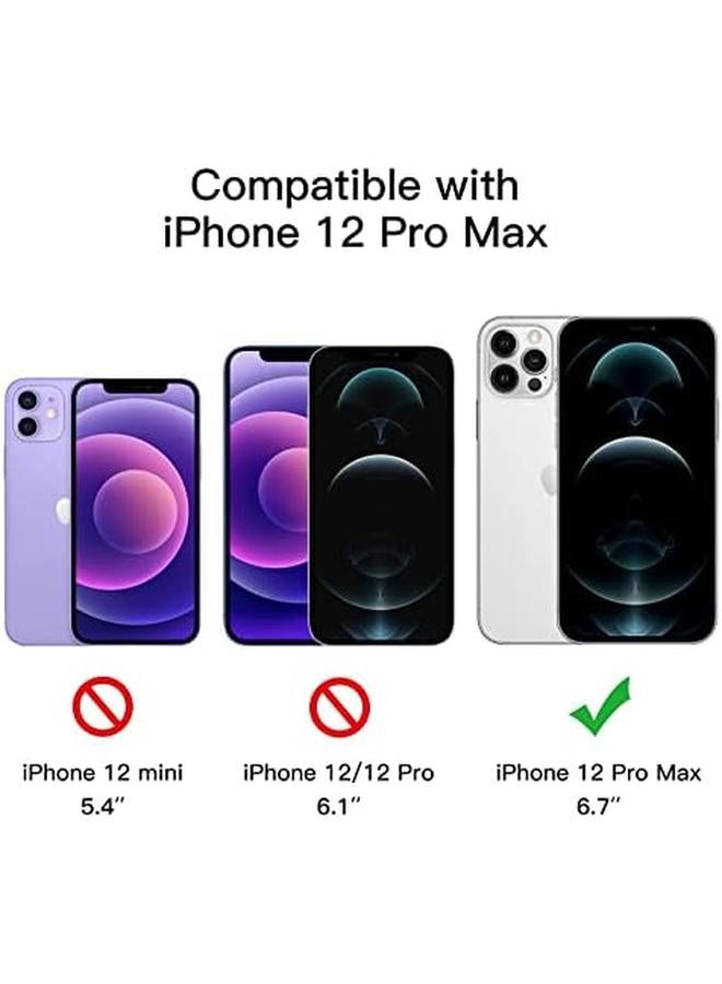 جي تيك واقي شاشة بتغطية كاملة للخصوصية لهاتف آيفون 12 برو ماكس مقاس 6.7 بوصة، طبقة زجاجية مقواة مضادة للتجسس من الحافة إلى الحافة، حافظة صديقة للبيئة، عبوتان - Image 2