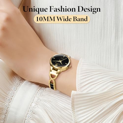 BEN NEVIS NN BEN NEVIS Gold Watches for Women Elegant Classic Minimalist Watch with Fashion Bracelet Luxury Birthday Gifts - Image 4
