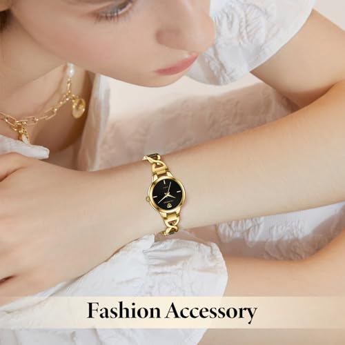 BEN NEVIS NN BEN NEVIS Gold Watches for Women Elegant Classic Minimalist Watch with Fashion Bracelet Luxury Birthday Gifts - Image 3