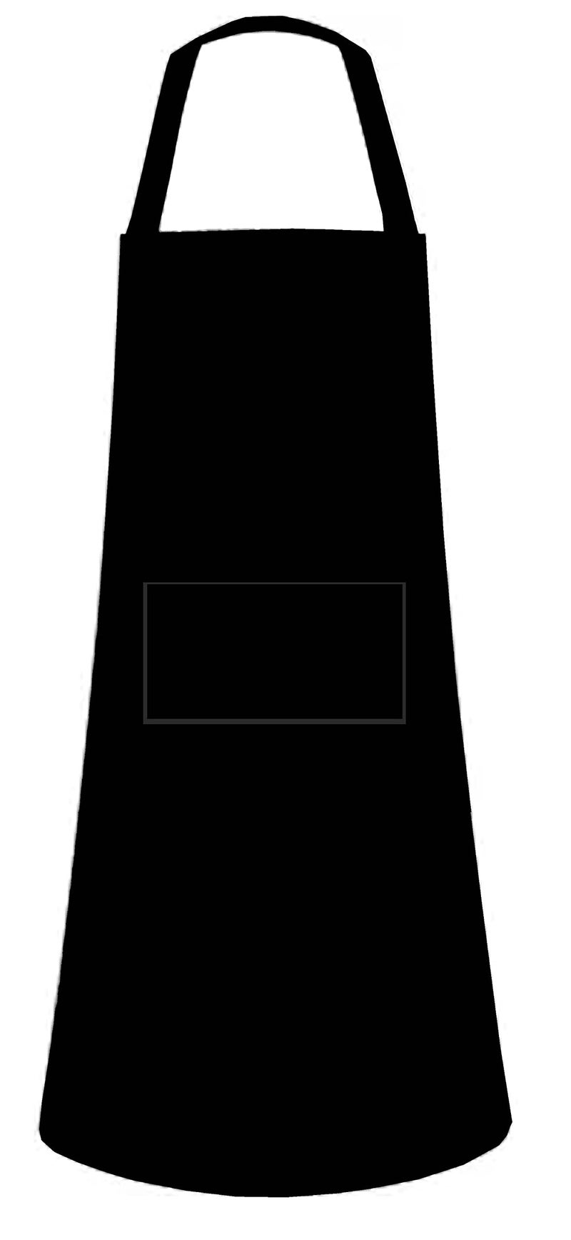 CRAZYWEAVES 100% Soft and Cool Cotton Kitchen Apron with Front Centre Pocket, Adjustable Neck Strap and Tie, Restaurants, Catering, Kitchen, Chef Apron for Unisex (Plain Black) - Image 3