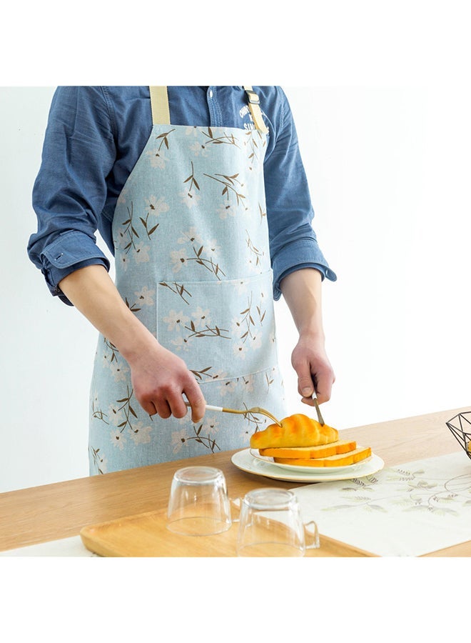 NIBEMINENT Convenient Pocket Waterproof Kitchen Adult Apron Blue/Black 38x5x30centimeter - Image 2