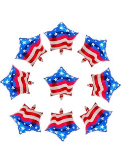 BinaryABC Fourth Of July Balloons4Th Of July Balloonsamerican Flag Balloon Patriotic Party Balloon Independence Day Labor Day Decoration10Pcs (18Inch) (Style 1)  - Image 3