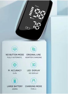 Joshberg Portable Finger Clip Oximeter For Medical Blood Oxygen Saturation Detection, Household Pulse And Heart Rate Monitoring  - Image 2
