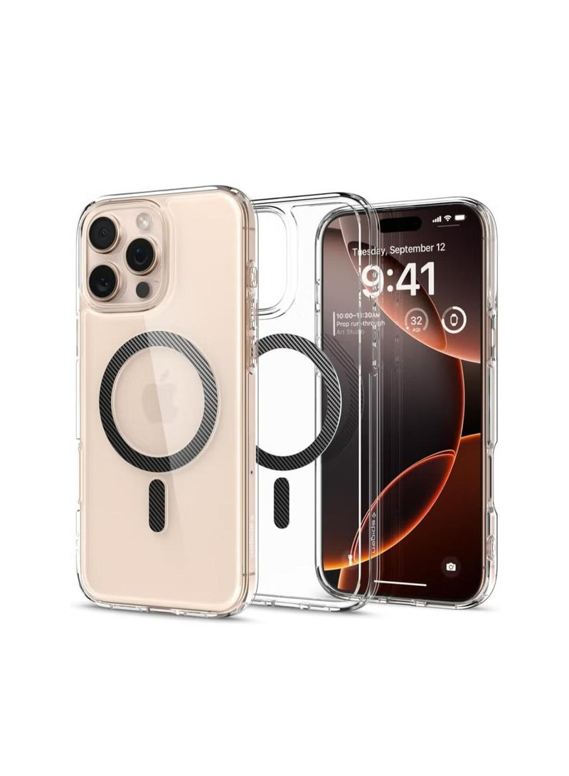 Spigen Ultra Hybrid MagFit for iPhone 16 Pro Max Case Cover with MagSafe (2024) - Carbon Fiber - Image 1