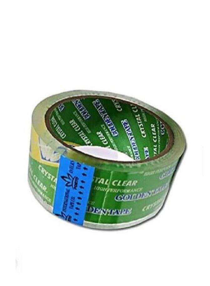 Generic High-performance packaging tape for shipping, moving, office, and carton sealing - clear - 100 meters - 6 pieces - Image 2