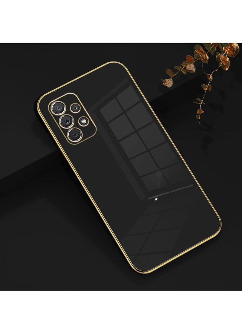 Samsung Galaxy A73 5G Black Mobile Phone Case Cover, Luxury Plating Soft Back Cover, Raised Full Camera Protection - Image 2